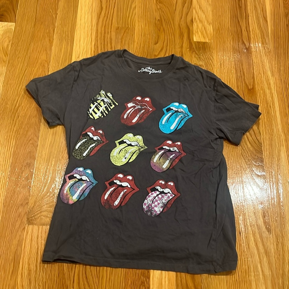 rolling stones oversized graphic tee
